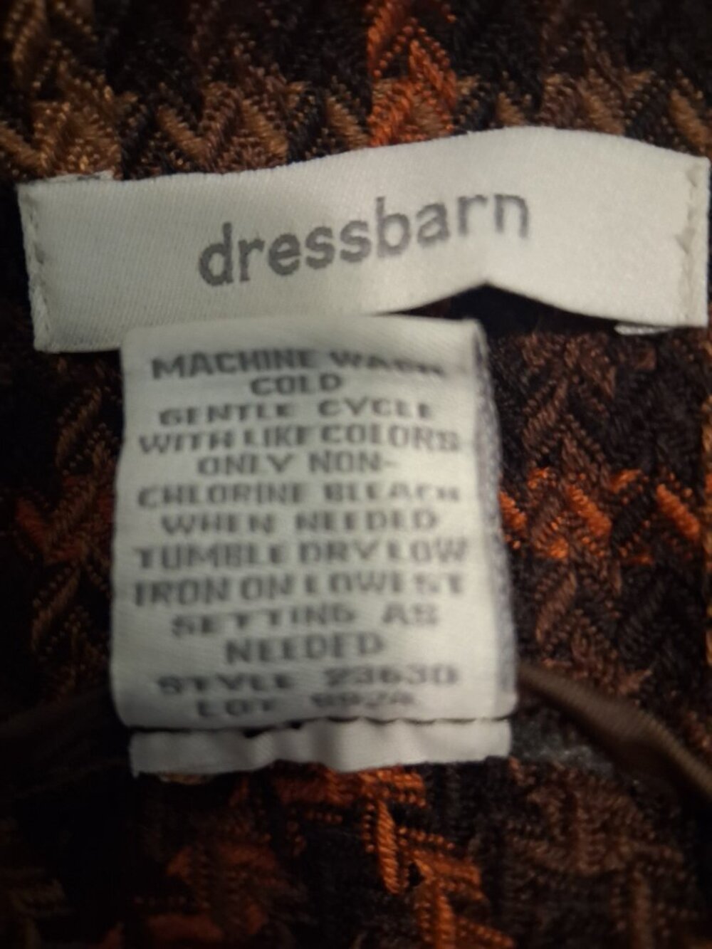Dress Barn Brown Plaid A-Line Skirt - Picture 6 of 6
